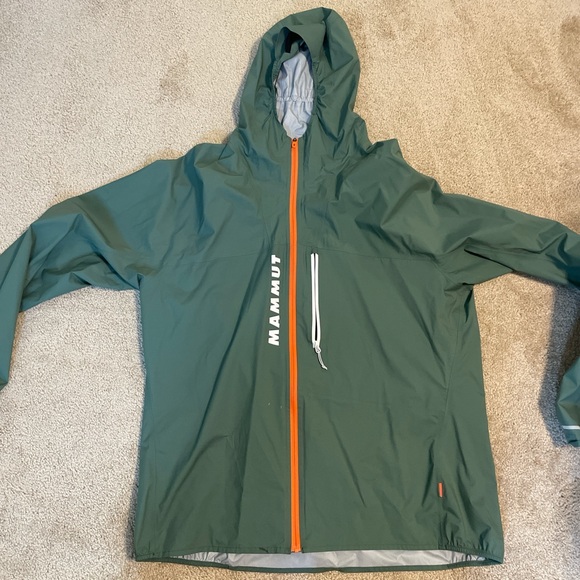 Mammut Green Jacket with Vibrant Orange Accents - Picture 1 of 3